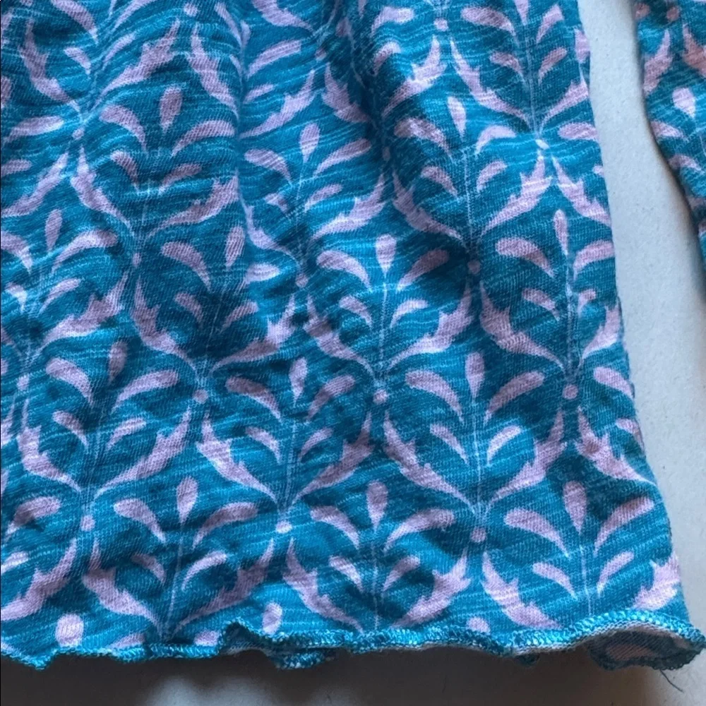 Matilda Jane soft cotton dress girls 4 green ruffles Pink leaf design play dress